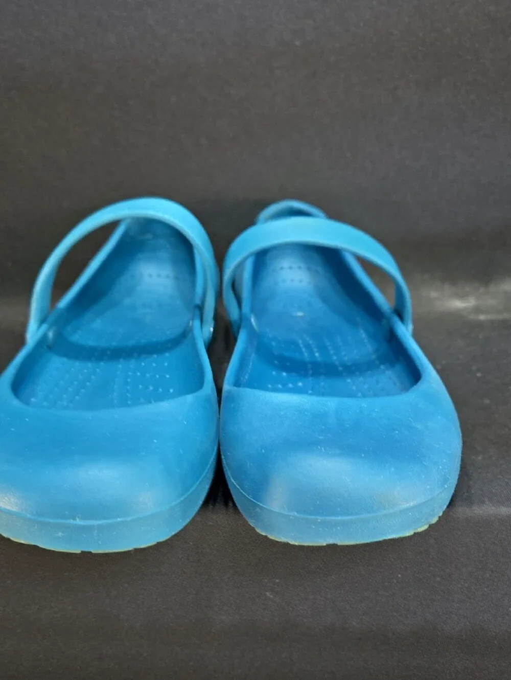 Crocs Women's Alice Mary Jane Flats in the Peacock Blue